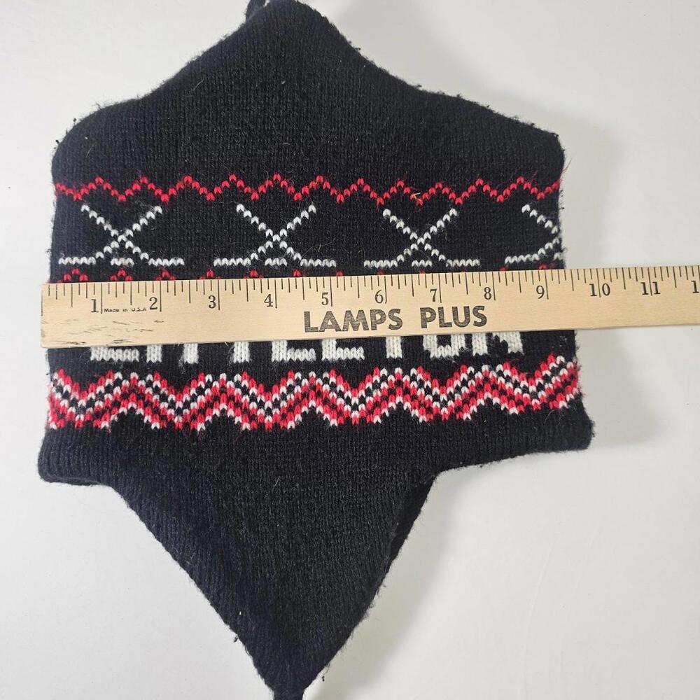 Vintage Wool Littleton Hat Ski Beanie Hat Tassle Colorado Rockies Black - Picture 5 of 5